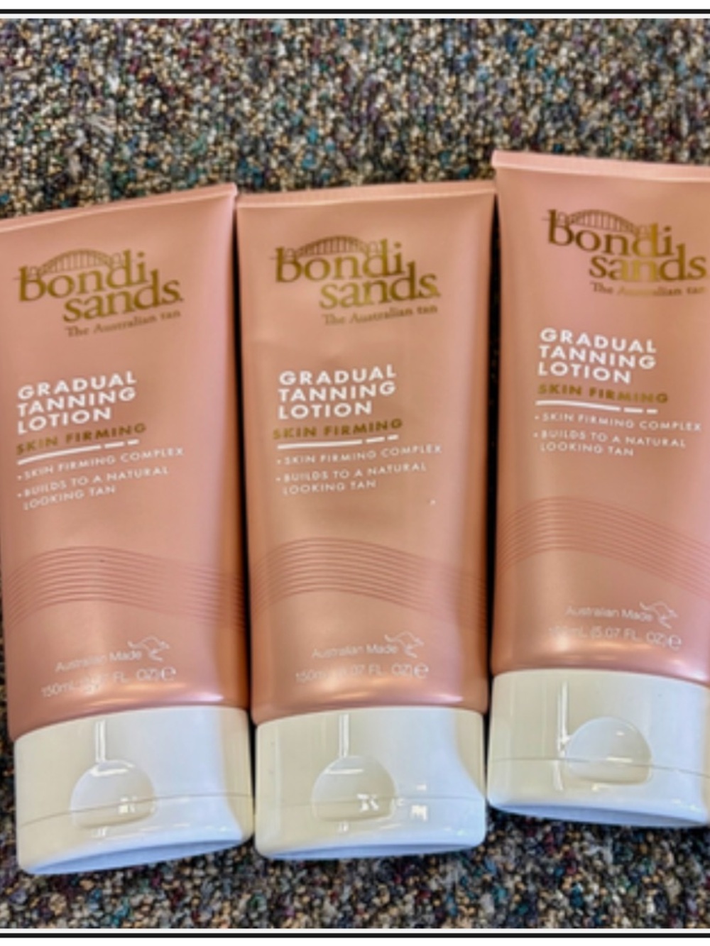 Bondi Sands Gradual Firming Tanning Lotion 3 pack 5.0z tubes